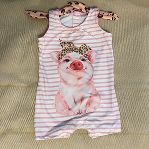 Piglet Romper 12M